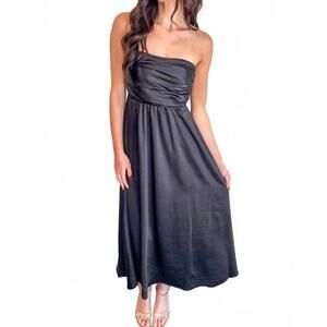 NEW NEEDII cinnamon twist maxi dress in black